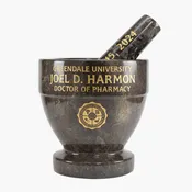 6″ Personalized Charcoal Marble Mortar and Pestle