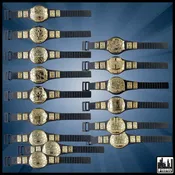 15 Championship Belt Mega Deal for WWE & AEW Wrestling Action Figures