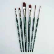 Ruby Satin® 5 Pc Foundation Short Handle Set | RSS-2550S