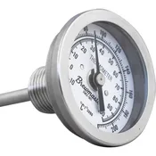 1/2" MPT Dial Thermometer for Kettles - 2 in. Face