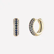 Addison Pave Huggie Hoop Earrings