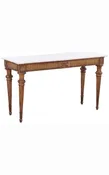 18th Century Louis XV Marble Top Giltwood Console Table