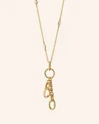 18" "Design Your Own" Small Charm Chain Necklace with Diamonds, 2 Charm Stations