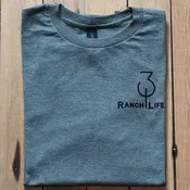 310 Ranch Life Make America Cowboy Again with Stars T-Shirt (Heather Forest Green)