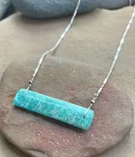 Amazonite Bar Necklace