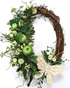 APPLES AND BUTTERFLY WREATH
