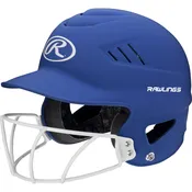 Rawlings Coolflo 1-Tone Highlighter Fastpitch Batting Helmet with Mask