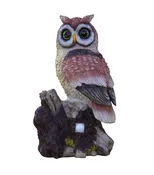 15" Owl watcher animal deterrent with hooting sound and blinking eyes OW-1