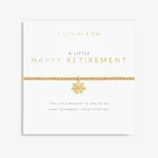 A Little Happy Retirement Bracelet - Gold