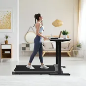 2-in-1 Under Desk Folding Treadmill – Foldable Walking Pad with Remote & App Control