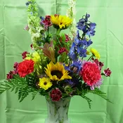 BRILLIANT GARDEN BOQUET  NEW-V49