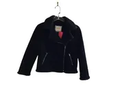 ABERCROMBIE KIDS FAUX SHEARLING MOTO JACKET 13/14 EXCELLENT USED CONDITION