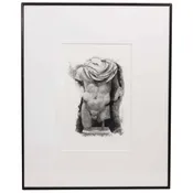 Watercolor Study of Torso by E. Vorgias