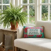 Best Things Needlepoint Pillow