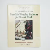 35 Contemporary Swedish Weaving Patterns for Monk's Cloth Booklet