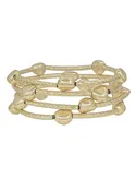 4 Rows Textured Bar & Ball Bracelet - Gold