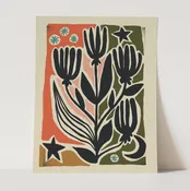 Mid Century 11" x 14" Prints Gather Wall Art