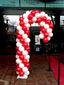 Balloon Candy Cane Columns