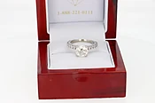 2.83 Carat Classic Full Pave Diamond Engagement Ring