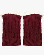 Short Women's Knit Boot Topper Leg Warmer
