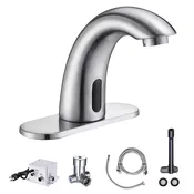 Aquaterior 5" Touchless Bathroom Faucet Motion Sensor Faucet