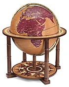Superb Extra Large Floor Standing Globe | 24" Italian | Modern Map