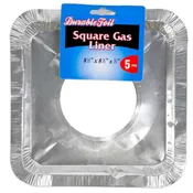 ALUMINUM SQUARE GAS LINER 5PK PEGGABLE HEADER USA MADE BULKPK