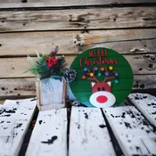 Festive Frazzle - Tangled Lights Door Hanger Paint Kit