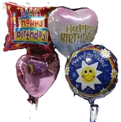 4 Birthday balloons with helium