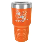 Polar Camel 30 oz. Orange Ringneck Vacuum Insulated Tumbler w/Clear Lid