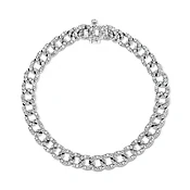 Curb Link Diamond Bracelet