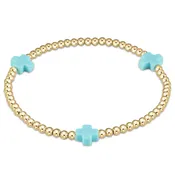 Enewton egirl Signature Cross 3mm Gold Bracelet