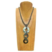 3 Tier Shell Necklace - Silver