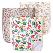 3 Pack Premium Burp Cloths - Jurassic Park