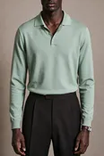 Dicky Long-Sleeve Cotton Polo Shirt