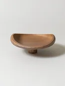 AEKA Object Footed Flat Bowl, Smoky Grey