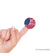 4th of July Flag Grunge Stickers