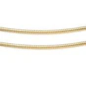 17" Round Omega Screw-off Clasp Chain, 1.5mm
