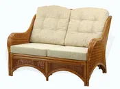 Jam Loveseat, Colonial color with Cream Cushions
