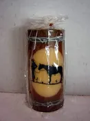 6" Cowboy w/Horse Candle