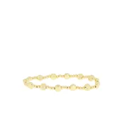 Alternating Flat Bead Pattern Beaded Ball Bracelet