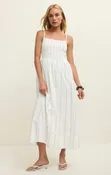 Bayside Striped Midi Dress