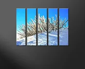 100% Cotton: 1-1/2" DEEP Giclee Print+Gallery Stretching 5 Piece Sectional: 40X60