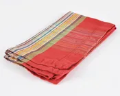 Pottery Barn Stewart Tartan Plaid Cotton Standard Size Napkin-Red Green Christmas-Quantity 1