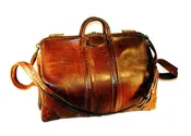 Rare US Naval PAYMASTERS leather money satchel