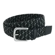 Black Grey Woven Belt