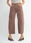 The Seamed Barrel Jean in Vintage Espresso