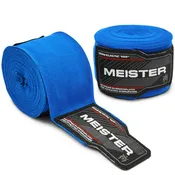 180" Semi-Elastic Hand Wraps for MMA & Boxing (Pair) - Blue
