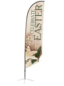 Angled Feather Flag Celebrate Easter Heartland Easter Design