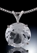 10mm White Topaz Necklace